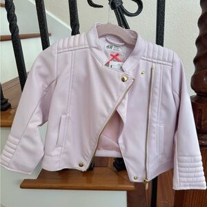 H&M Light Pink Kids Biker Jacket